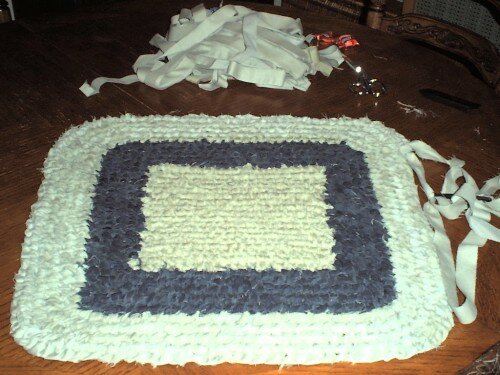 Square rag rug by Shaunna T.